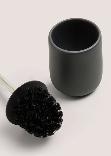 Black Modern Ceramic Toilet Brush