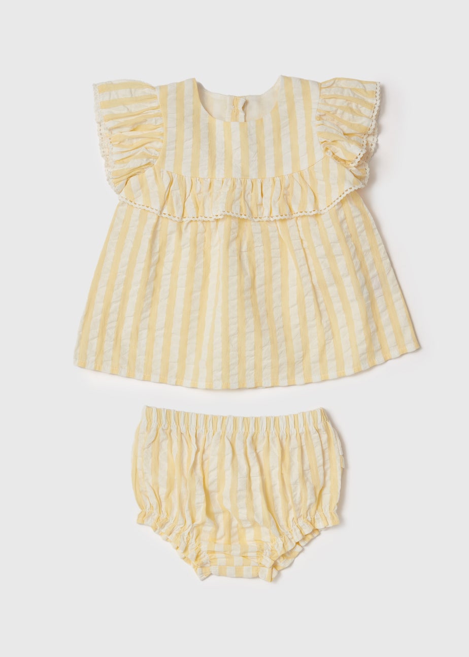 Baby Lemon Stripe Top & Knickers Set (Newborn-23mths)