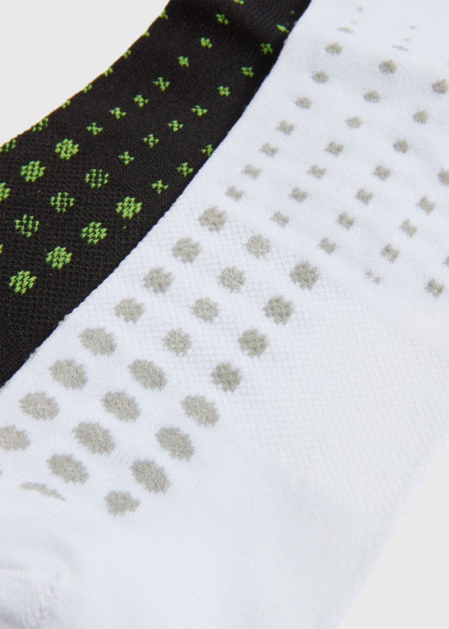 Souluxe 4 Pack Black Mono Sports 
Socks