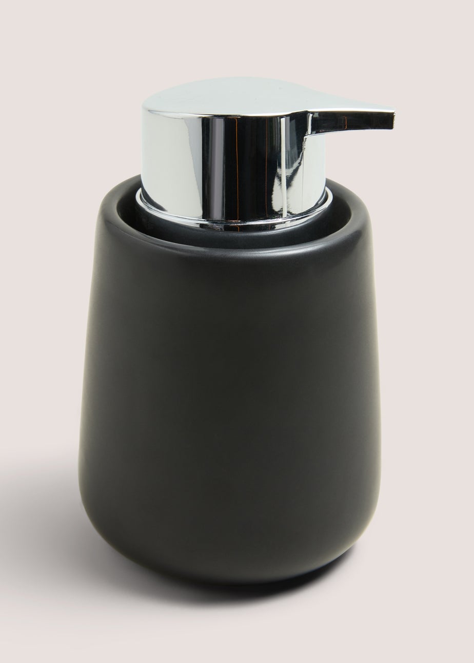 Black Ceramic Soap Dispenser