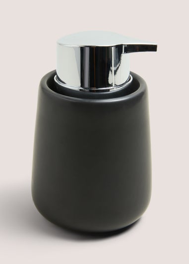 Black Ceramic Soap Dispenser