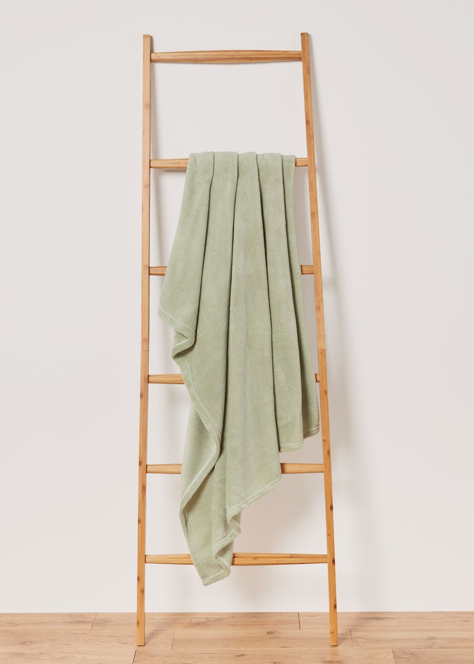 Plain Green Throw