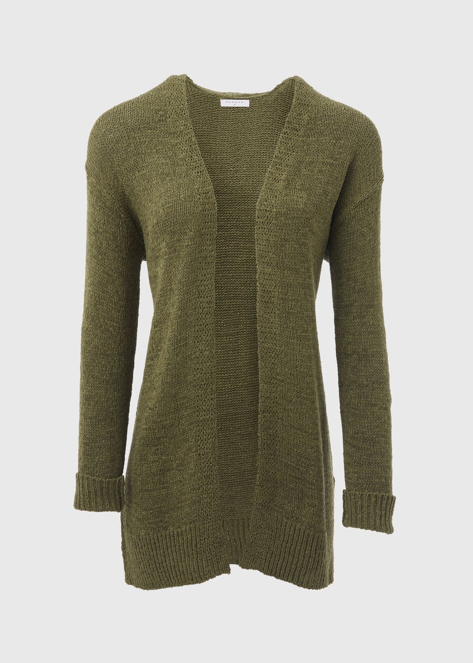 Khaki Knit Cardigan