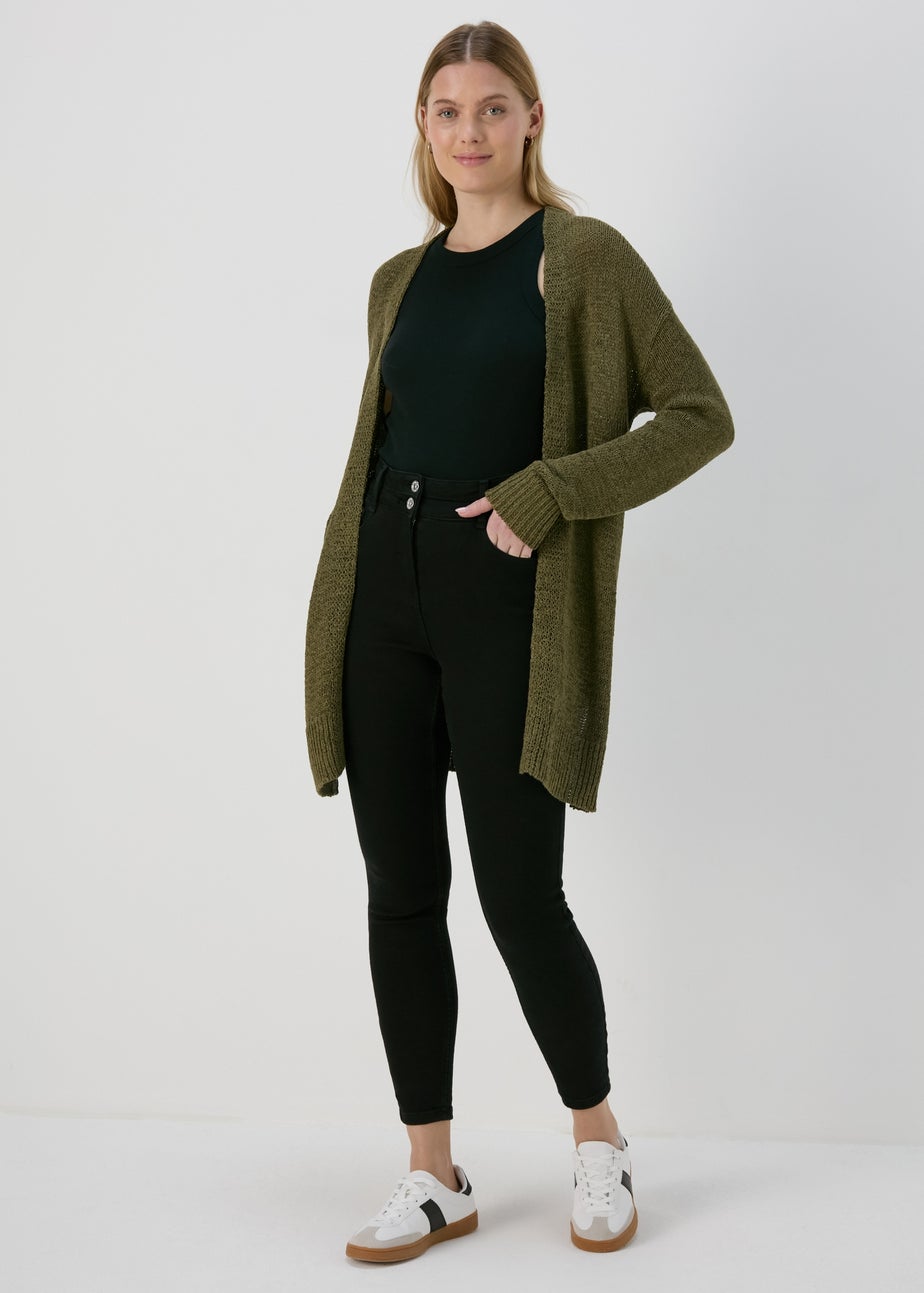 Khaki Knit Cardigan