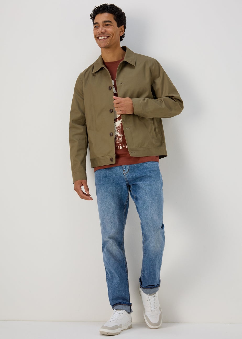 Khaki Smart Shacket