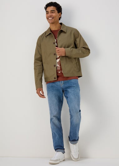 Khaki Smart Shacket