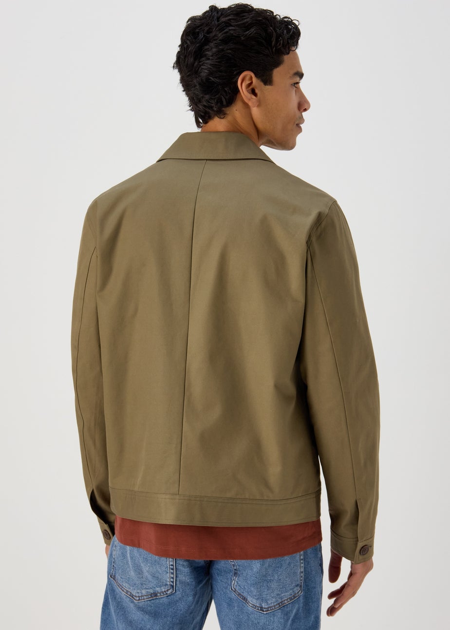 Khaki Smart Shacket