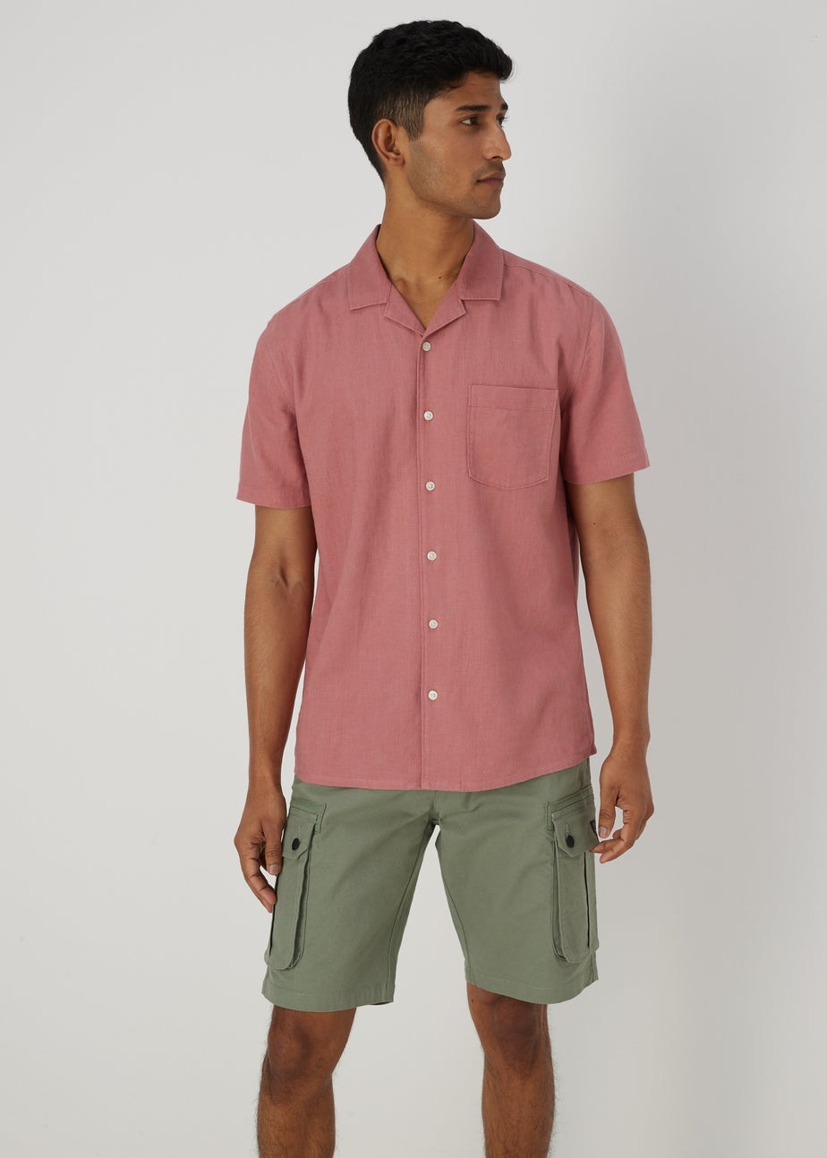 Pink Linen Viscose Shirt