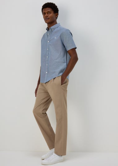 Stone Double Pleated Trousers