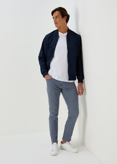 Blue Garment Dye Trousers