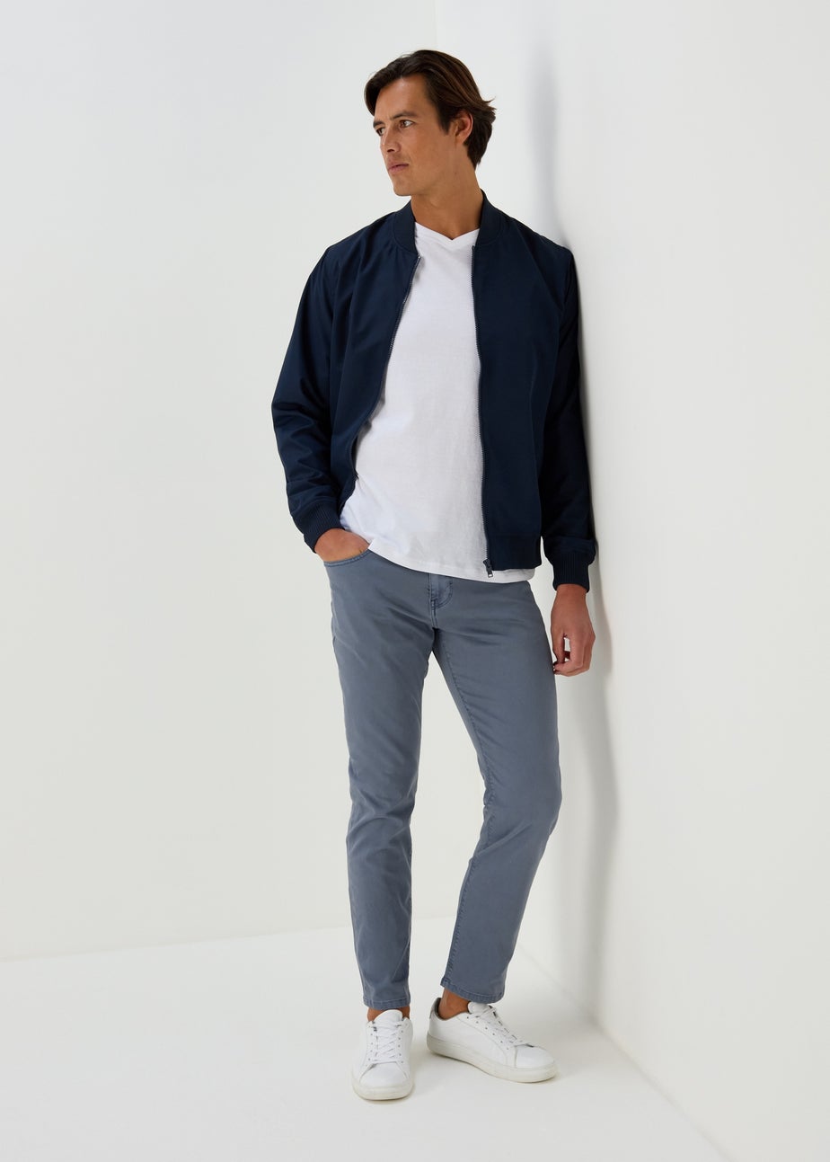 Blue Garment Dye Trousers