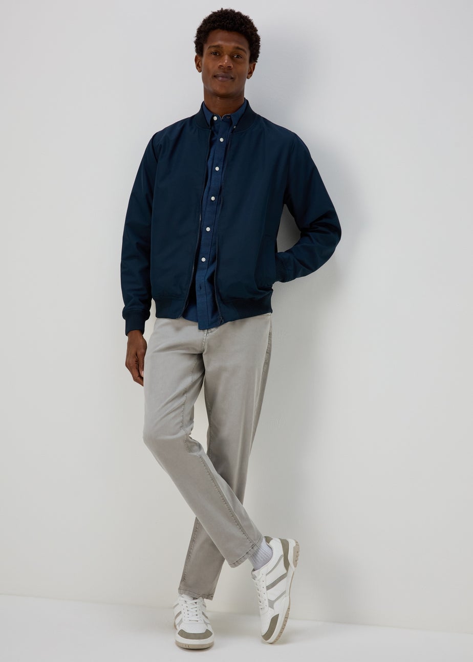 Grey Garment Dye Trousers