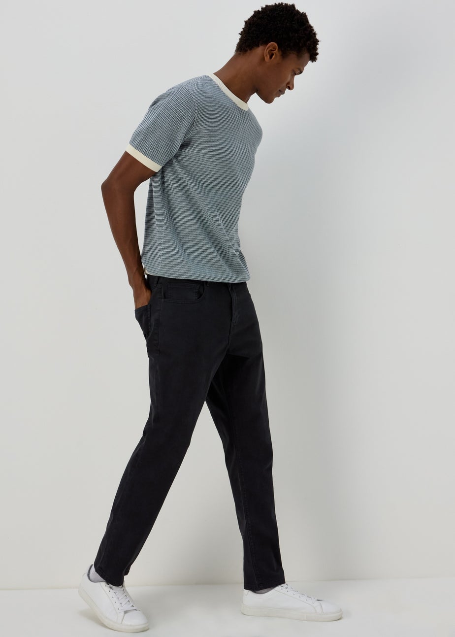 Navy Garment Dye Trousers
