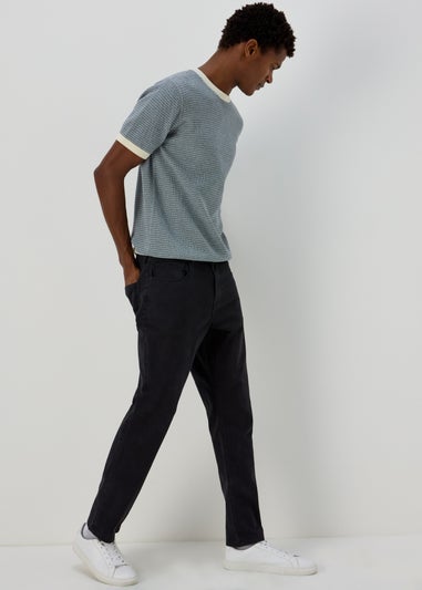 Navy Garment Dye Trousers