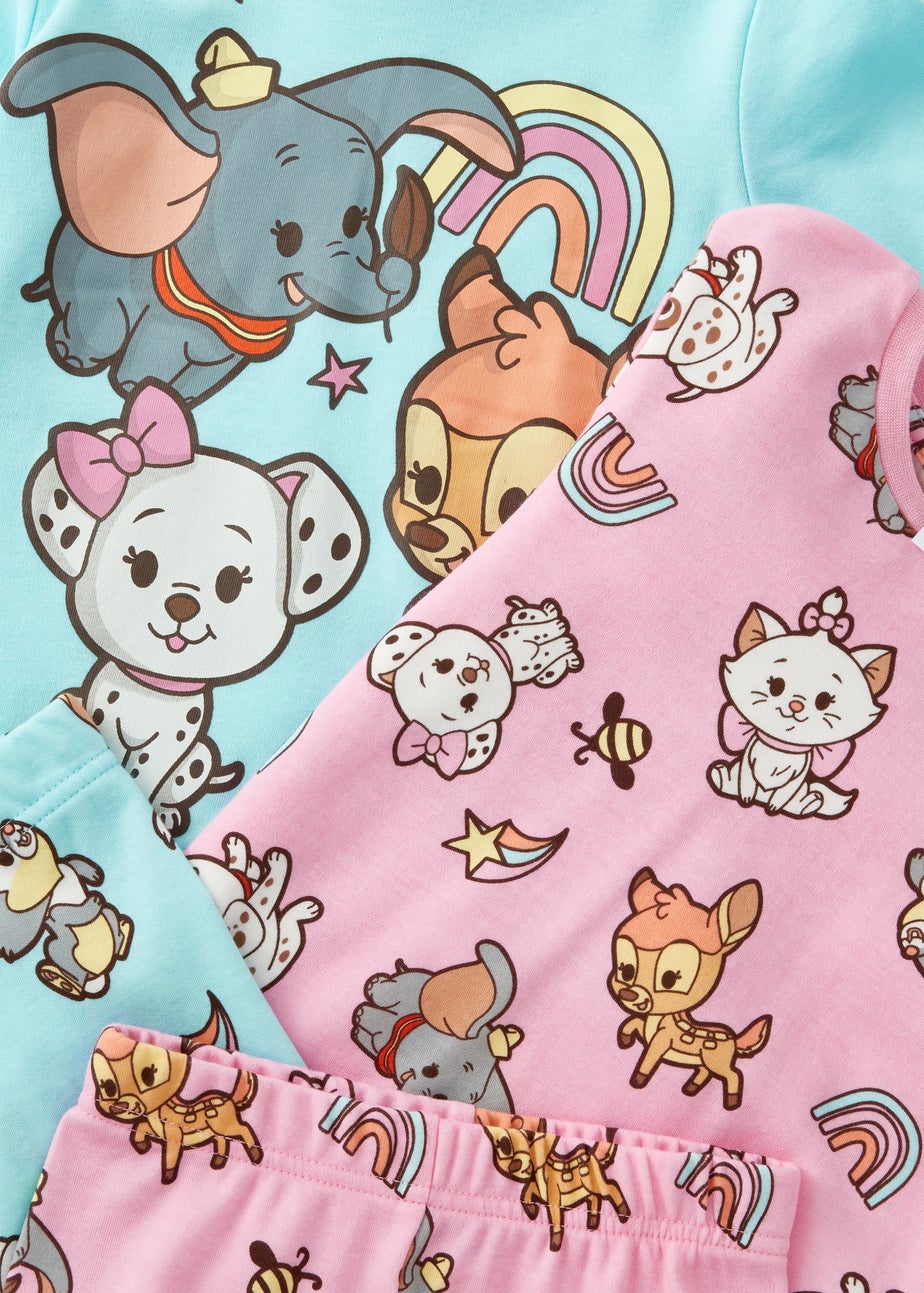 Disney 2 Pack Kids Aqua Pyjama Sets (9mths-7yrs)