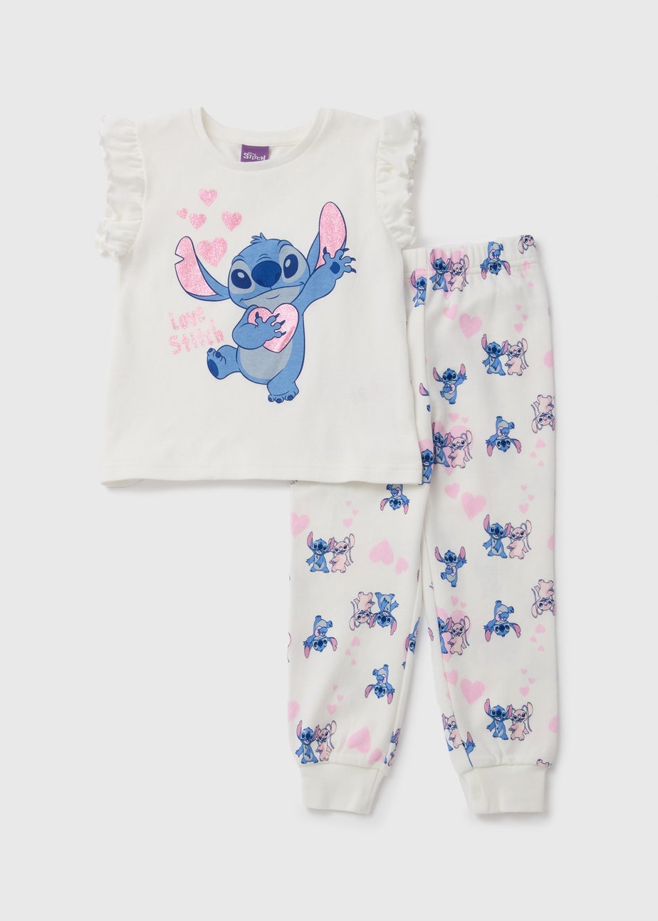 Disney Kids Cream Stitch Pyjama Set (9mths-7yrs)