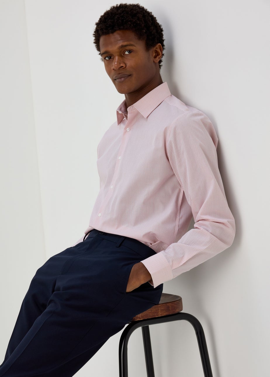 Taylor & Wright Pink Check Regular Shirt