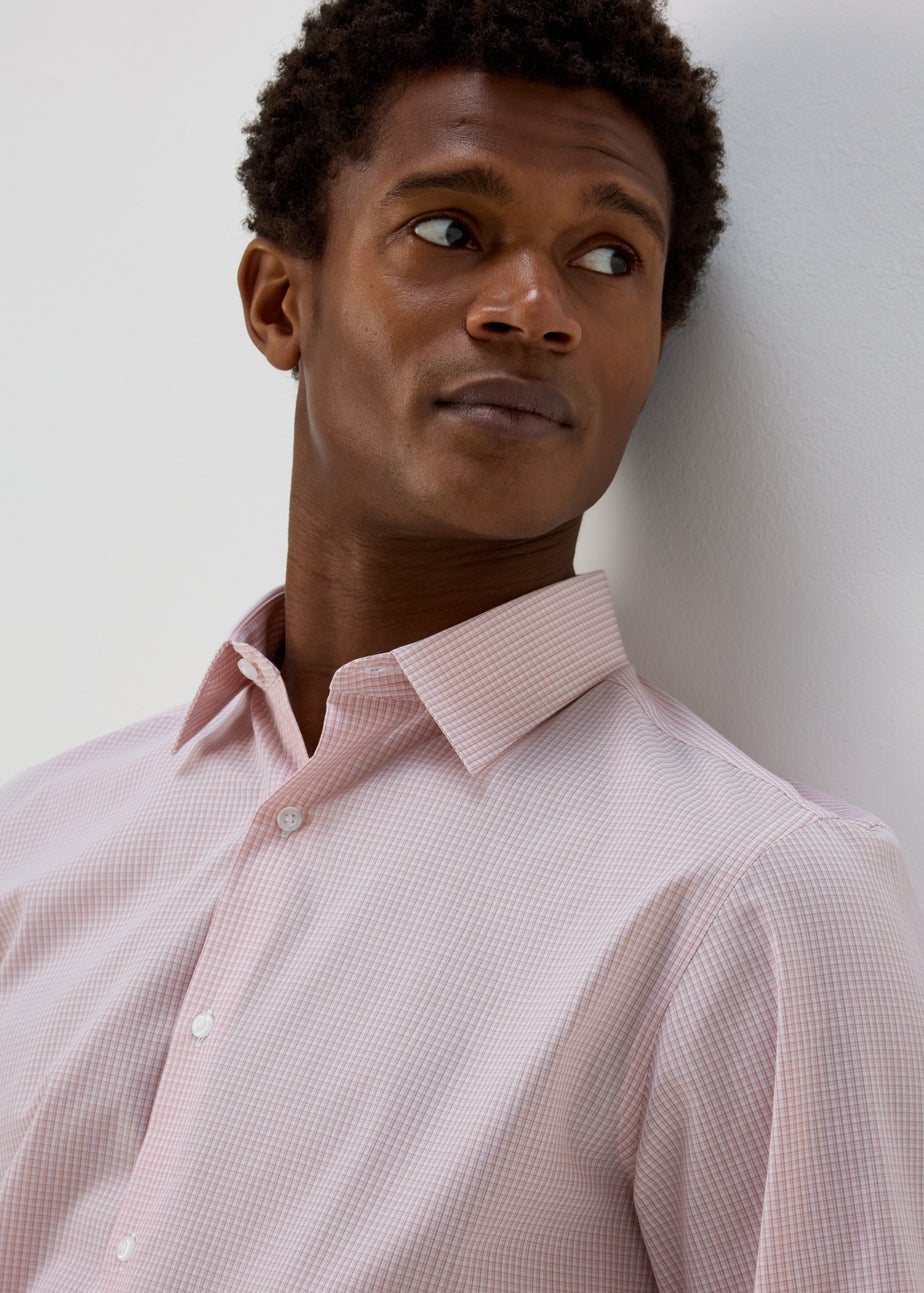 Taylor & Wright Pink Check Regular Shirt