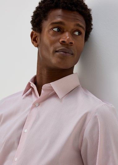 Taylor & Wright Pink Check Regular Shirt