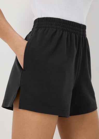 Black Basic Shorts