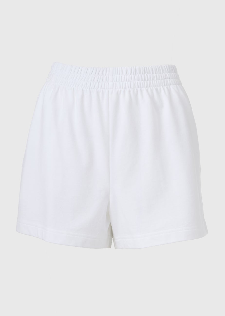 White Basic Shorts