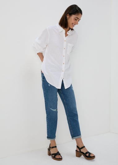 White Linen Shirt