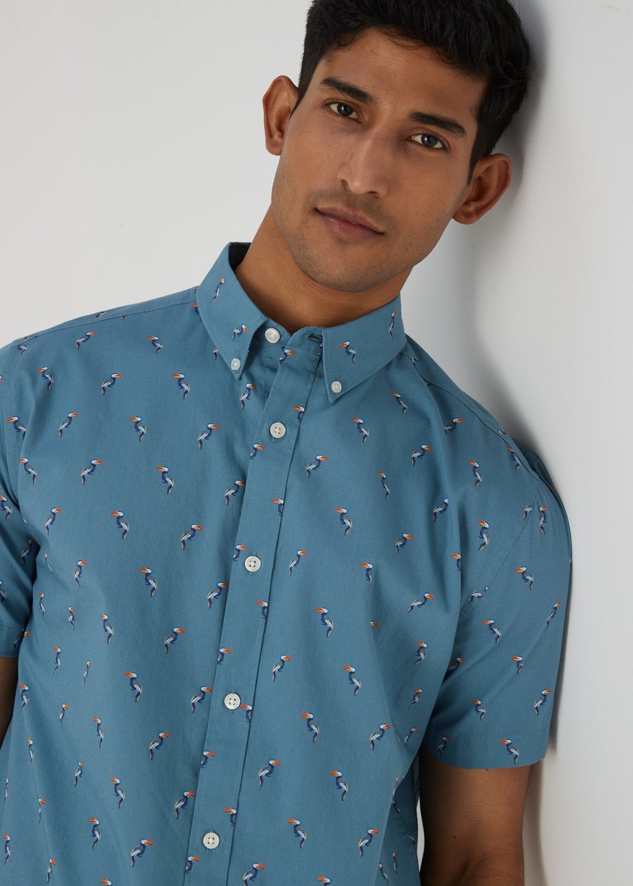 Blue Toucan Short Sleeve Shirt