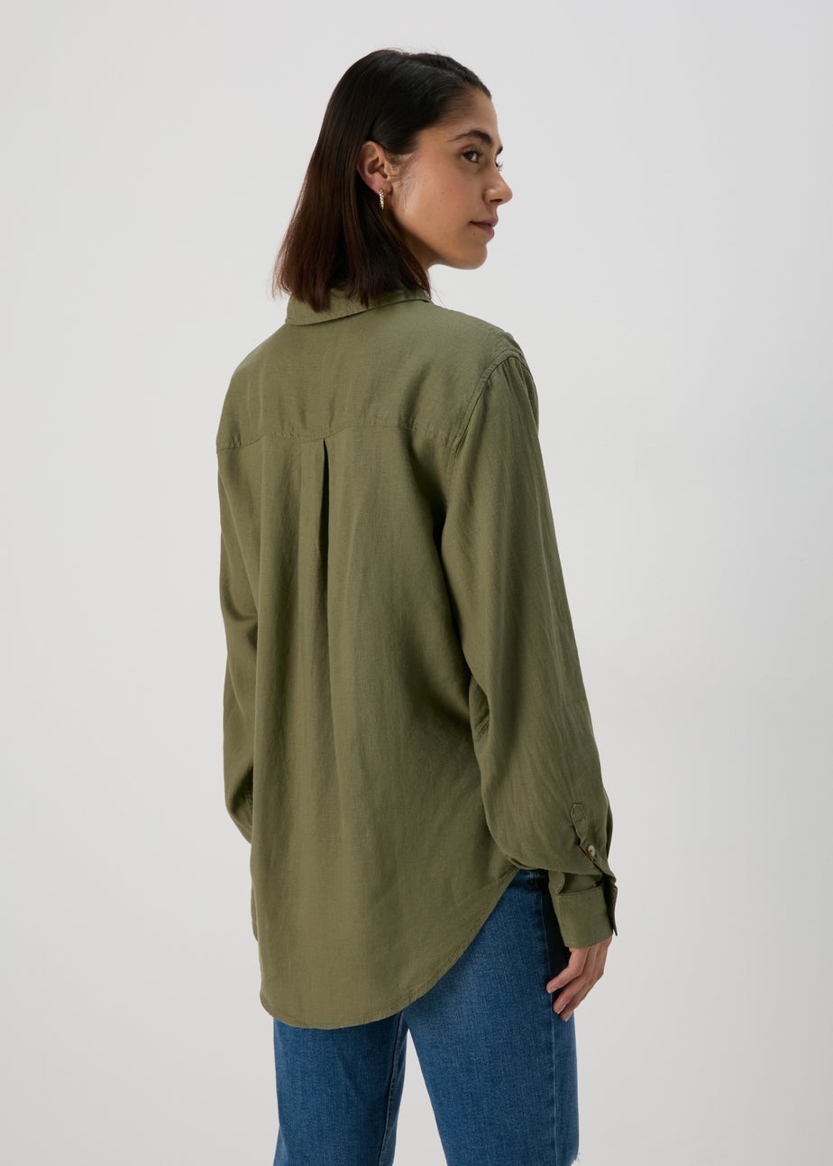 Khaki Linen Shirt