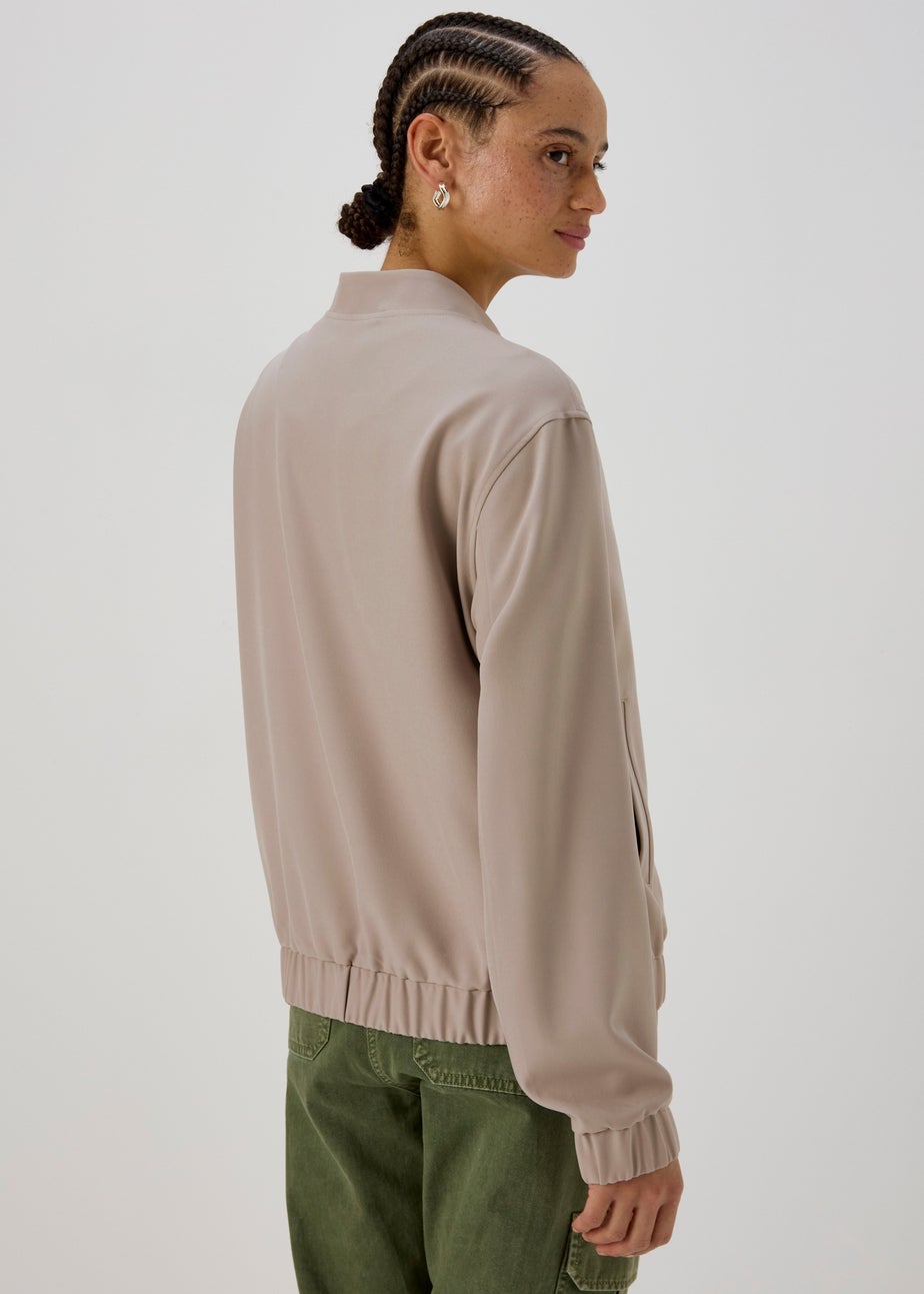 Taupe Soft Bomber