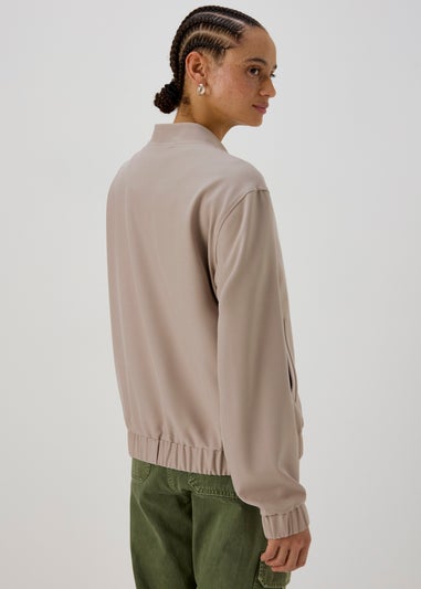 Taupe Soft Bomber