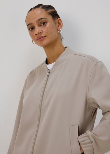 Taupe Soft Bomber