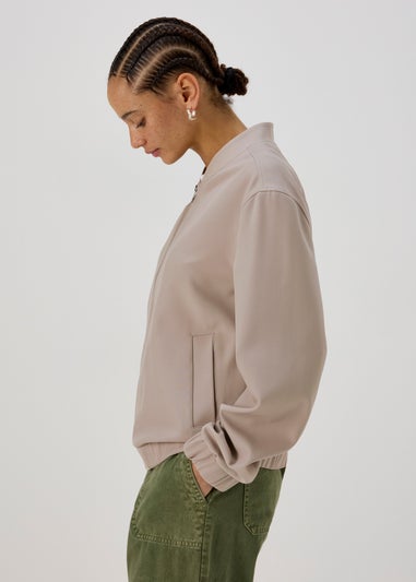 Taupe Soft Bomber