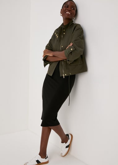 Khaki Twill Utility Jacket