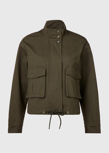 Khaki Twill Utility Jacket