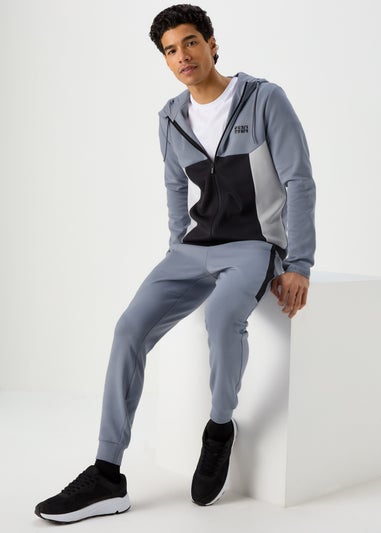 US Athletic Colour Block Zip Up Hoodie