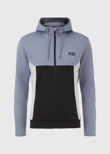 US Athletic Colour Block Zip Up Hoodie
