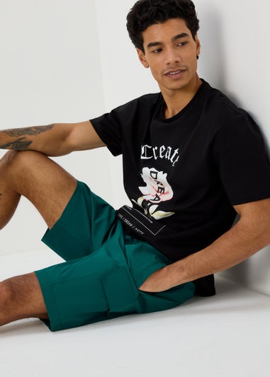 US Athletic Teal Cargo Shorts