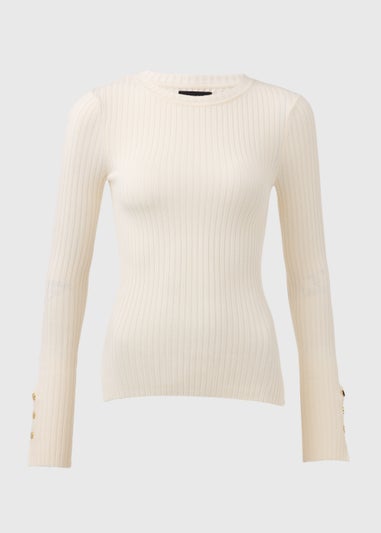Et Vous Ivory Rib Jumper