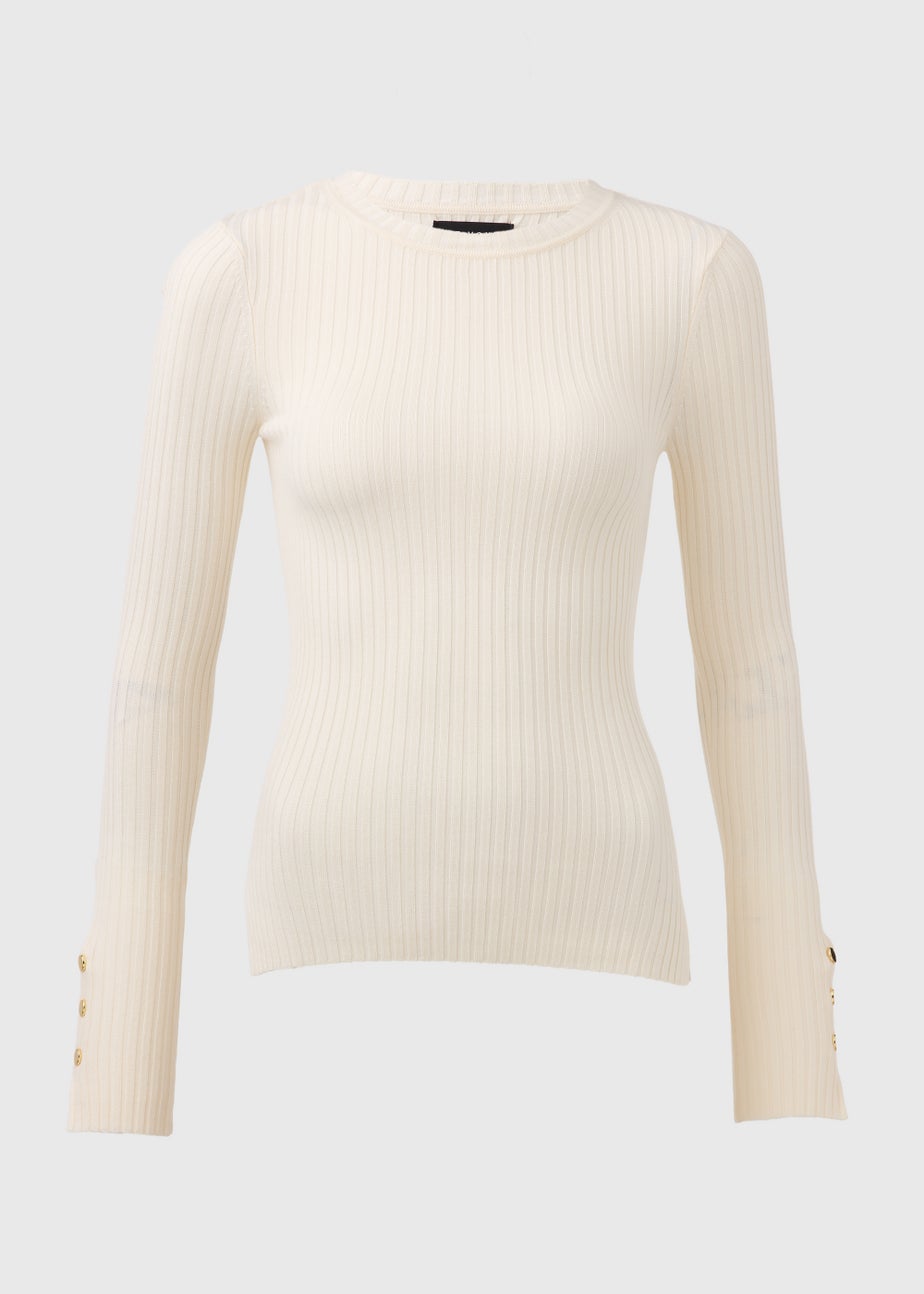 Et Vous Ivory Rib Jumper