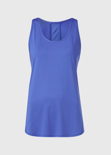 Souluxe Blue Mesh Detail Vest