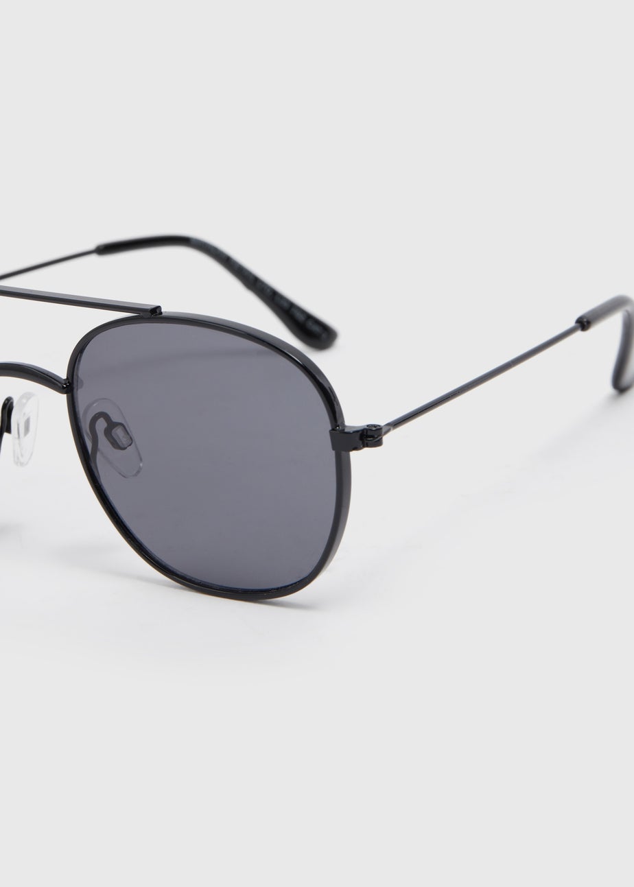 Kids Black Aviator Glasses (3+yrs)