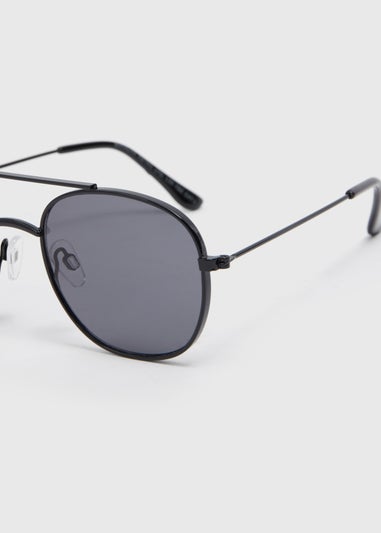 Kids Black Aviator Glasses (3+yrs)