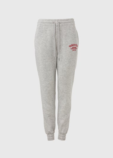 Grey Marl Collegiate Joggers
