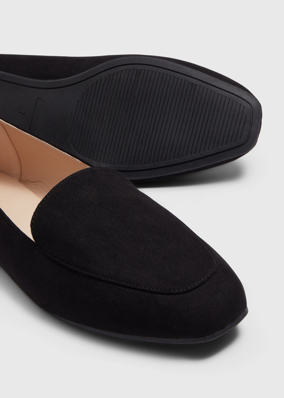 Black Slip On Flats