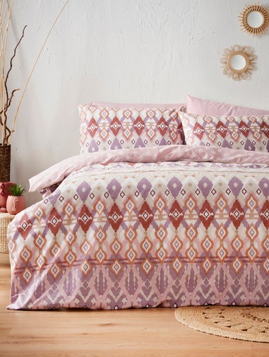 Pink Tribal Artisan Duvet Set