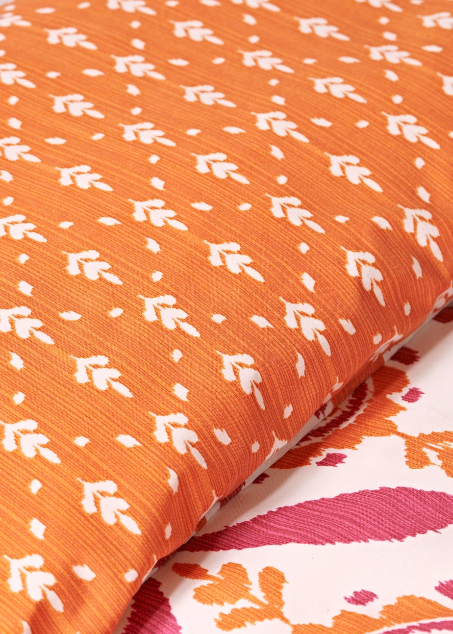 Orange Global Tile Duvet Set