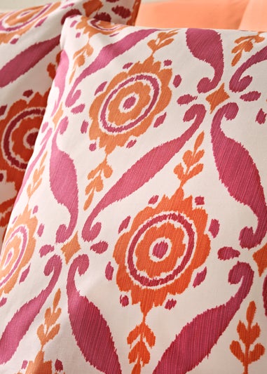 Orange Global Tile Duvet Set