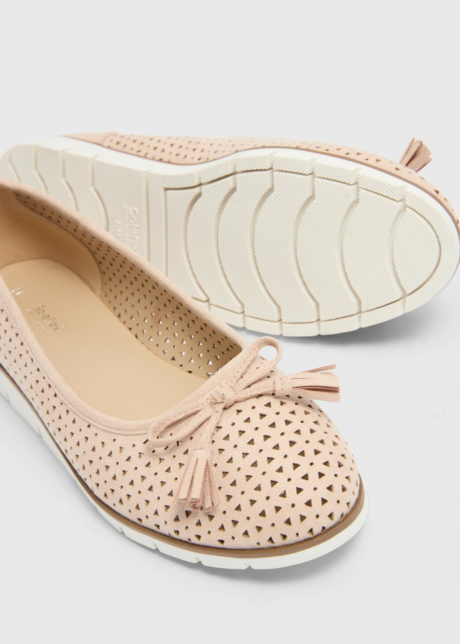 Nude Laser Cut Sandals