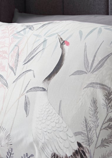 Grey Cranes Duvet Set