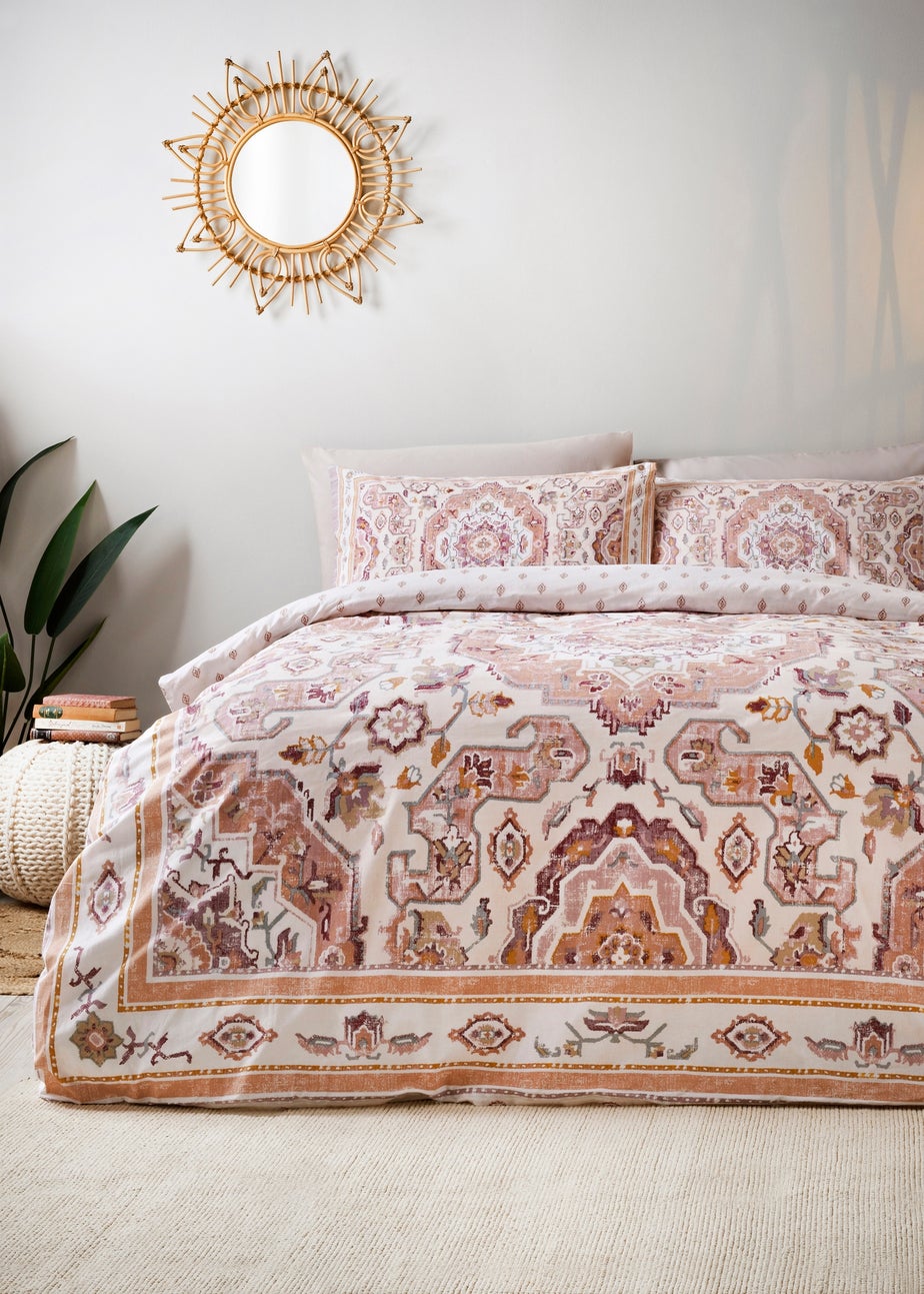 Pink Kilim Distressed Duvet Set
